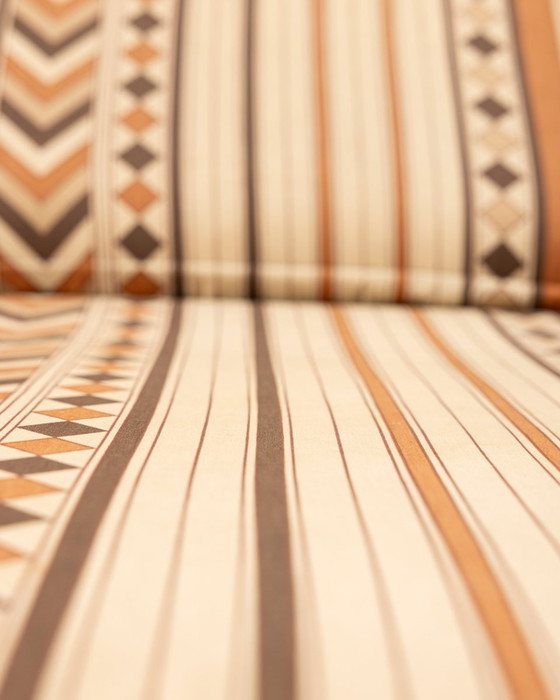 Image 1 of Ensemble chaise longue et chariot en tissu Vintage 70S par Clara Agnelli pour Reguitti