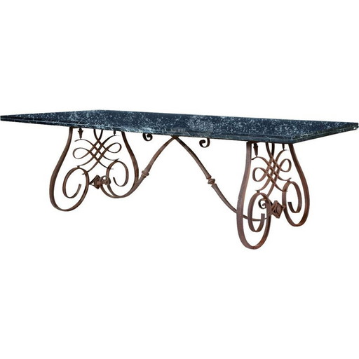 Table de salle à manger vintage par Raymond Subes