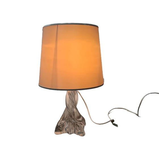 Image 1 of Lampe de table en cristal de Baccarat, années 1950