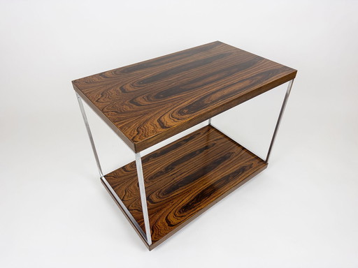 Wilhelm Renz Table d'appoint en noyer Vintage 60Er