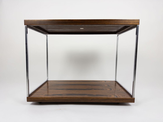 Image 1 of Wilhelm Renz Table d'appoint en noyer Vintage 60Er