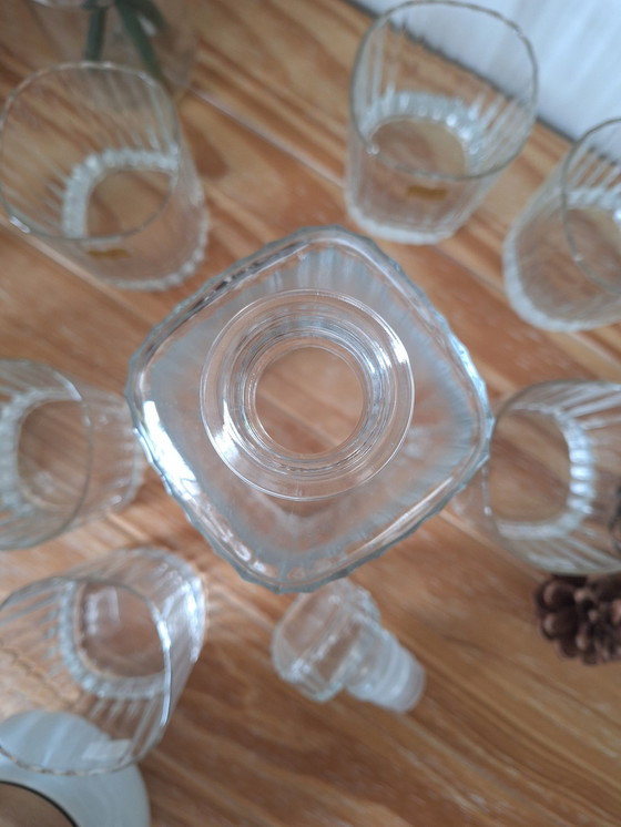 Image 1 of Verres À Whisky Et Carafe Striés