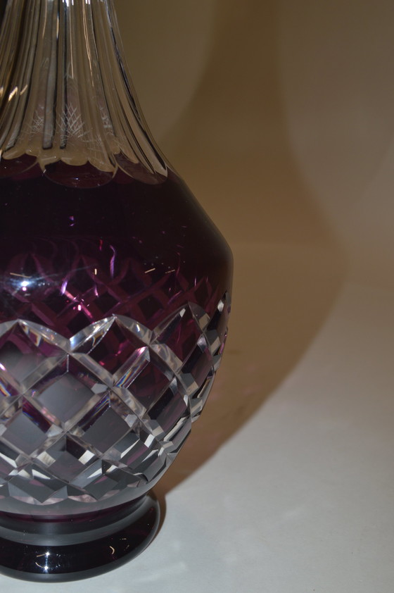 Image 1 of Carafe de cristal violet