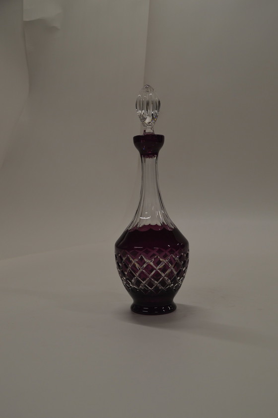 Image 1 of Carafe de cristal violet