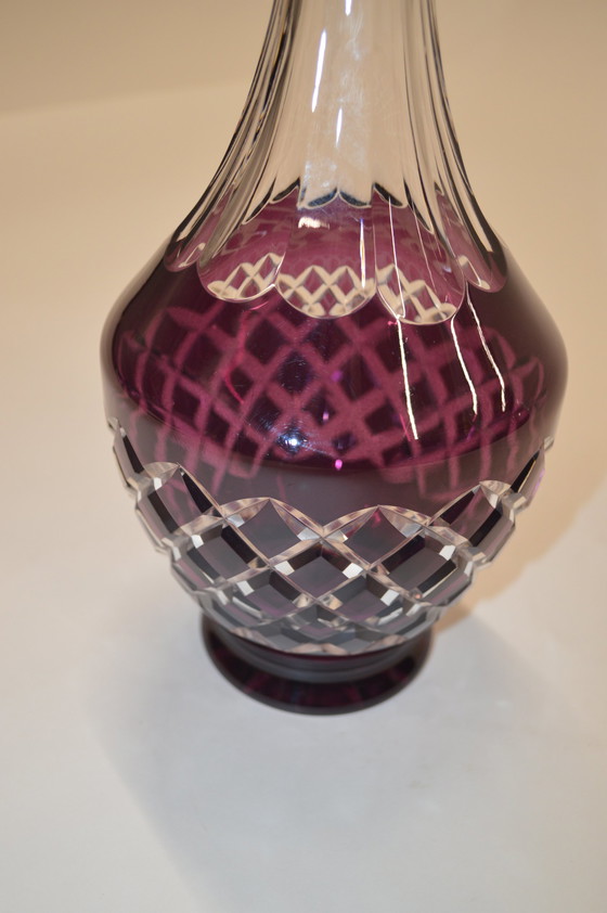 Image 1 of Carafe de cristal violet