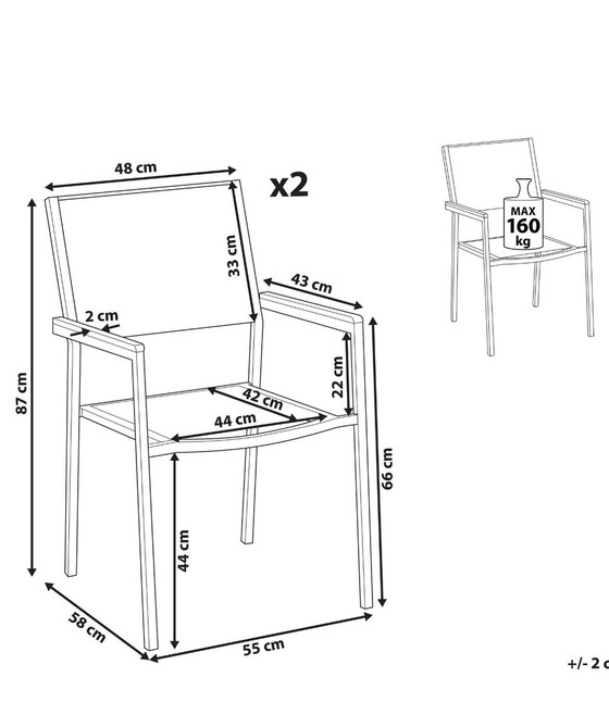 Image 1 of 4x Chaise de jardin Gloster