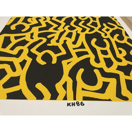 Image 1 of Affiche sérigraphiée vintage de Keith Haring pour Playboy