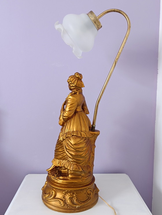 Image 1 of Lampe À Poser Statue Et Tulipe 