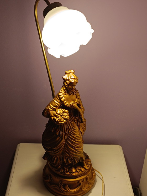 Image 1 of Lampe À Poser Statue Et Tulipe 