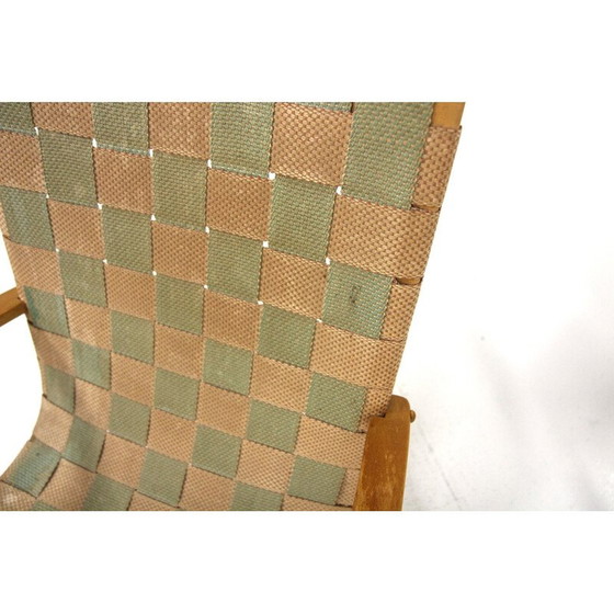 Image 1 of Fauteuil scandinave vintage en bois de hêtre, Suède 1970