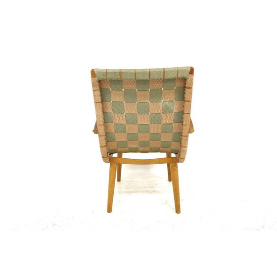 Image 1 of Fauteuil scandinave vintage en bois de hêtre, Suède 1970