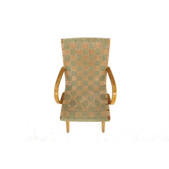 Image 1 of Fauteuil scandinave vintage en bois de hêtre, Suède 1970