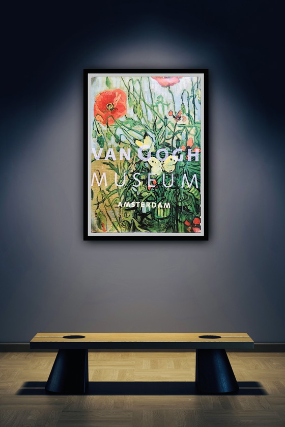 Image 1 of Vincent Van Gogh - "Papillons et coquelicots, 1890". Musée Van Gogh d'Amsterdam.