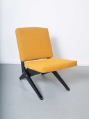 Nouvelle chaise à ciseaux tapissée FB18 - Jan van Grunsven - Pastoe