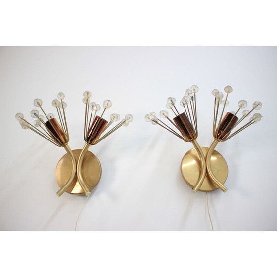 Image 1 of Paire d'appliques vintage d'Emil Stejnar Rupert Nikoll