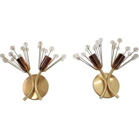 Image 1 of Paire d'appliques vintage d'Emil Stejnar Rupert Nikoll