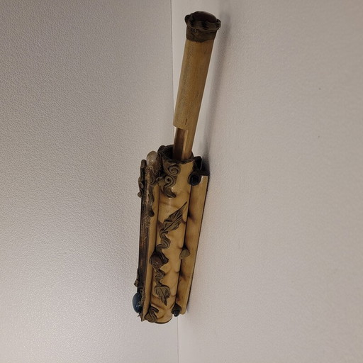 Brûleur d'encens vintage en bois de bambou