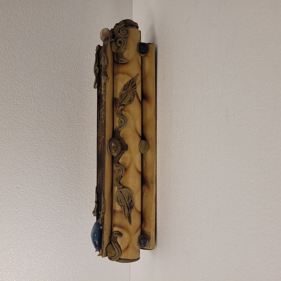 Image 1 of Brûleur d'encens vintage en bois de bambou