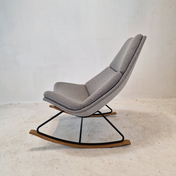 Image 1 of Chaise vintage en métal et tissu par Geoffrey Harcourt pour Artifort, 1960