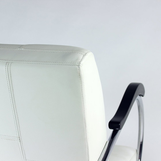 Image 1 of Fauteuil en chrome et cuir 1930S par Hynek Gottwald, Tchécoslovaquie
