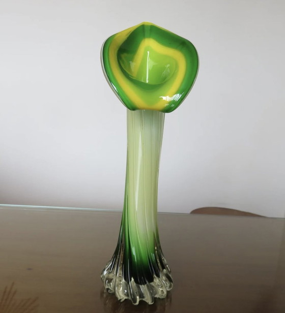 Image 1 of Vase, Soliflore " Arum " En Verre