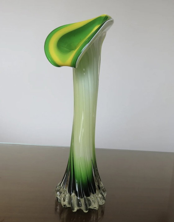 Image 1 of Vase, Soliflore " Arum " En Verre