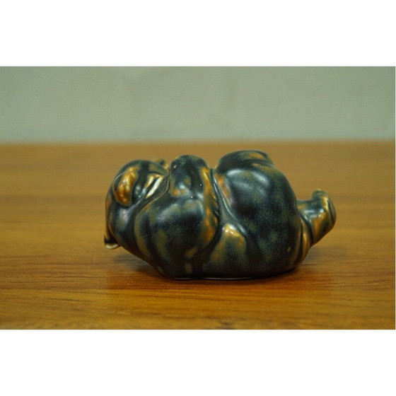 Image 1 of Presse-papier vintage en porcelaine en forme d'ours par Knud Kyhn pour Royal Copenhagen, 1960s