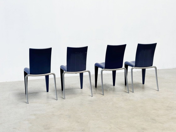 Image 1 of Ensemble de quatre chaises empilables "Louis 20" par Philippe Starck