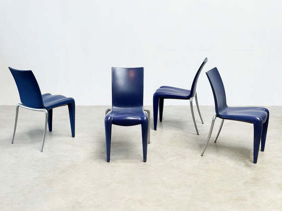 Image 1 of Ensemble de quatre chaises empilables "Louis 20" par Philippe Starck