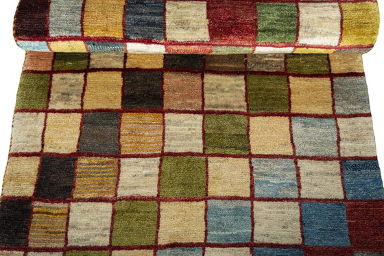 Image 1 of Tapis Gabbeh nomade noué à la main - 195 X 91 cm