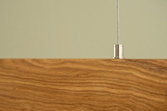 Image 1 of Lampe suspendue ovale en bois