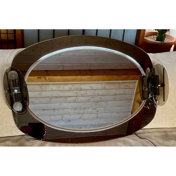 Image 1 of Miroir de salle de bain vintage Isa, Italie 1980