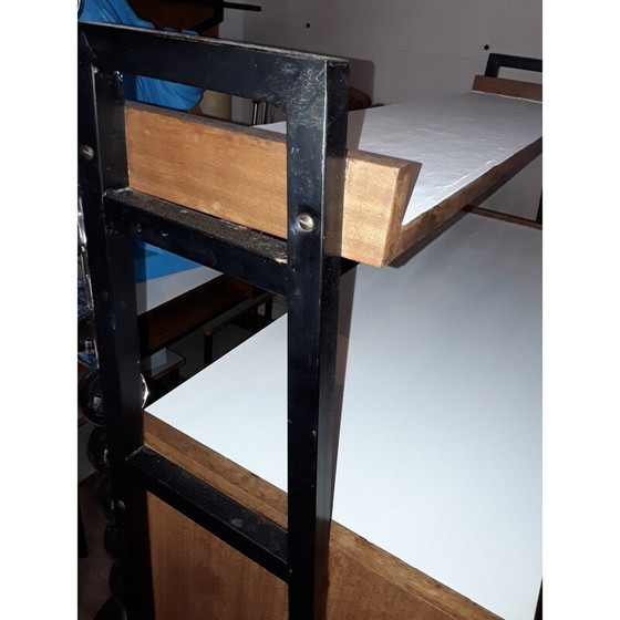 Image 1 of Buffet étoilé blanc vintage de Pierre Guariche, 1955