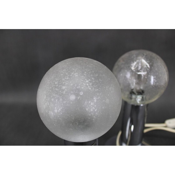 Image 1 of Paire de lampes vintage en acier chromé, Italie 1970