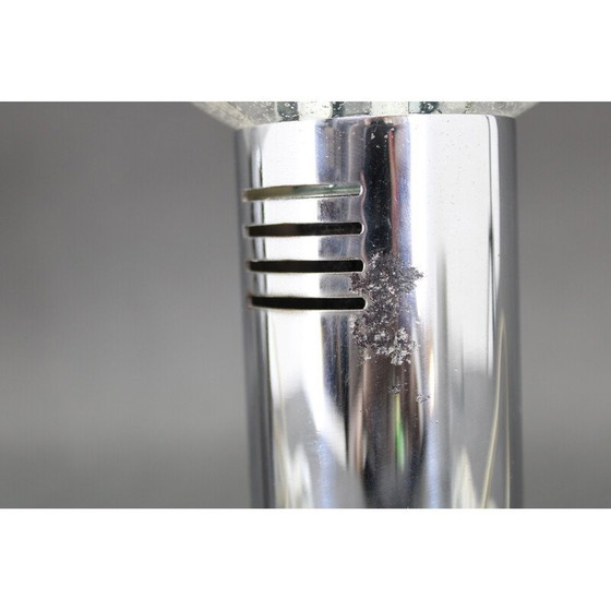 Image 1 of Paire de lampes vintage en acier chromé, Italie 1970