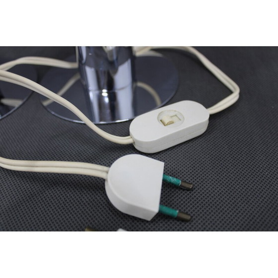 Image 1 of Paire de lampes vintage en acier chromé, Italie 1970