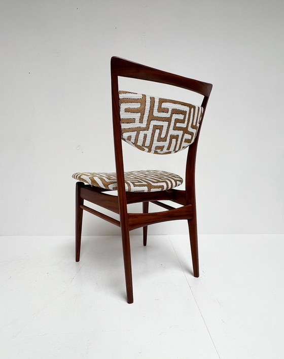 Image 1 of Ensemble de 4 chaises Stockholm par Louis Van Teeffelen, 1950's