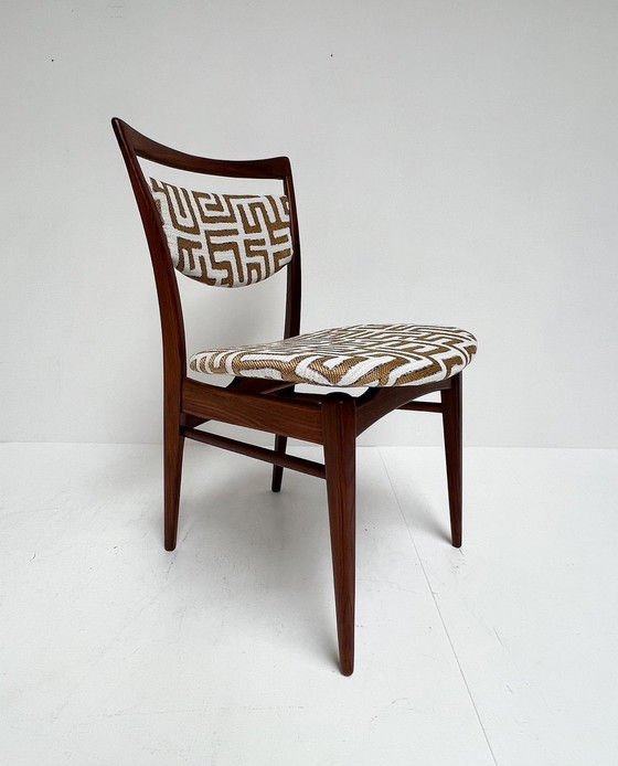 Image 1 of Ensemble de 4 chaises Stockholm par Louis Van Teeffelen, 1950's