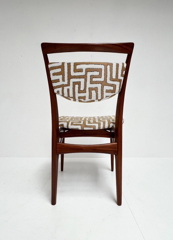 Image 1 of Ensemble de 4 chaises Stockholm par Louis Van Teeffelen, 1950's