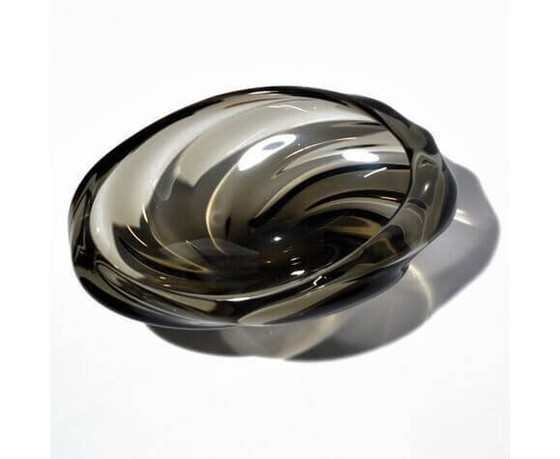 Image 1 of Assiette en verre 5546 par Jaroslav Beranek pour Skrdlovice, années 1960