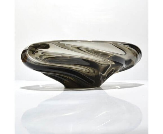 Image 1 of Assiette en verre 5546 par Jaroslav Beranek pour Skrdlovice, années 1960