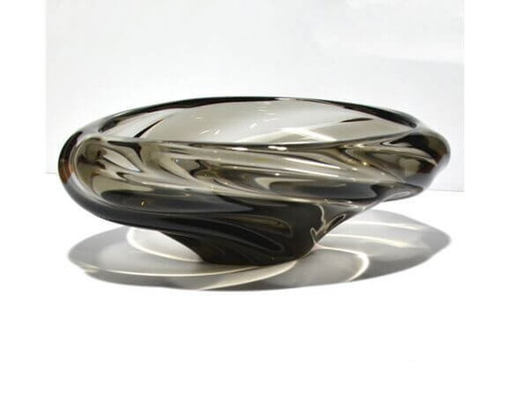 Image 1 of Assiette en verre 5546 par Jaroslav Beranek pour Skrdlovice, années 1960