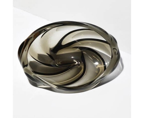 Image 1 of Assiette en verre 5546 par Jaroslav Beranek pour Skrdlovice, années 1960