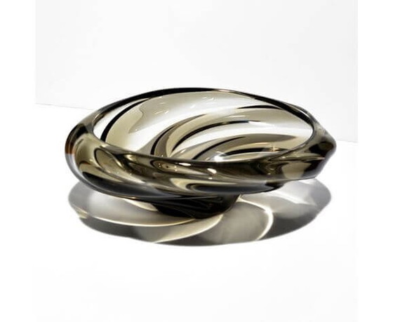 Image 1 of Assiette en verre 5546 par Jaroslav Beranek pour Skrdlovice, années 1960