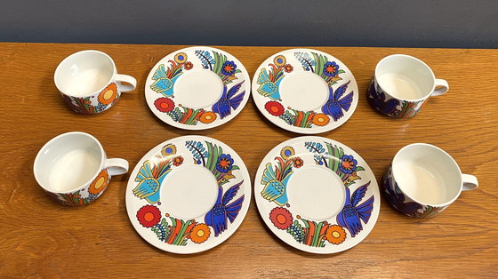 Image 1 of Set de 4 tasses et soucoupes Mokka, Acapulco Design By Villeroy & Boch.