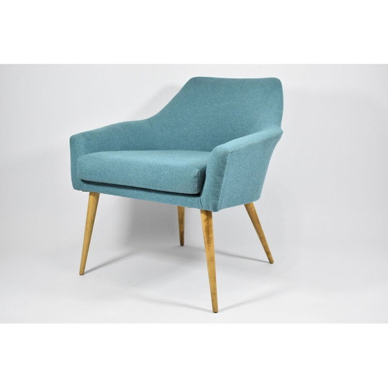 Image 1 of Fauteuil vintage, Shell, turquoise 1960s