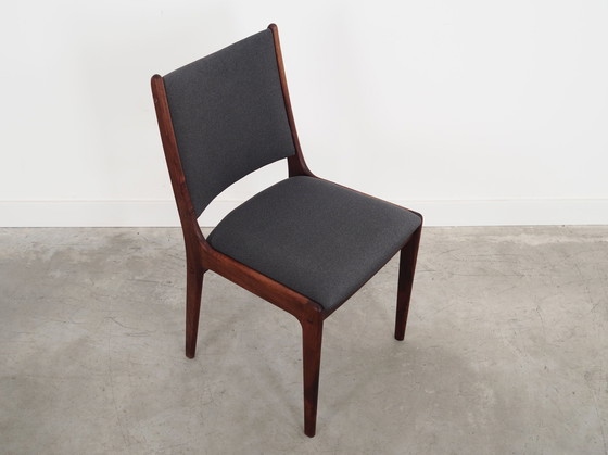 Image 1 of Ensemble de six chaises en bois de rose, design danois, années 1960, designer : Johannes Andersen