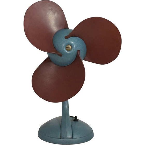 Image 1 of Ventilateur rotatif vintage à ailettes souples, 1960