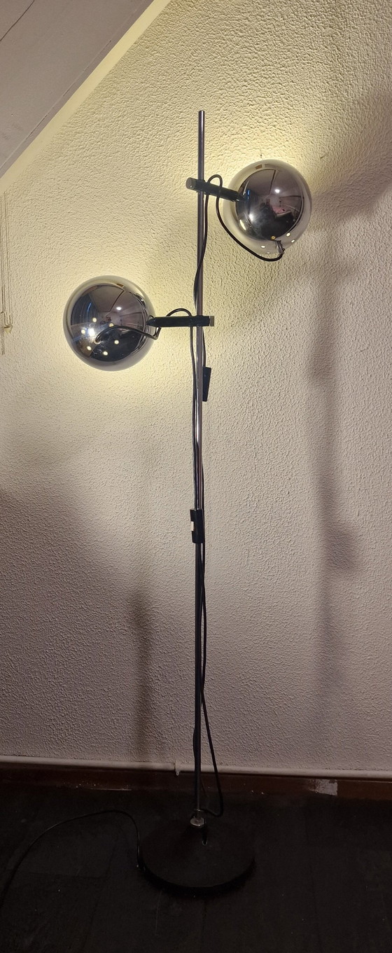 Image 1 of Lampadaire vintage globe de l'ère spatiale