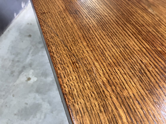 Image 1 of Brutaliste Chêne Seventies Table basse Table basse Banc